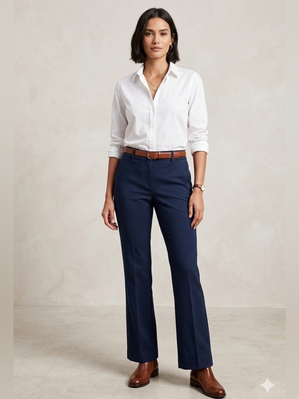 Banana Republic Deep Blue Boot Cut Trousers